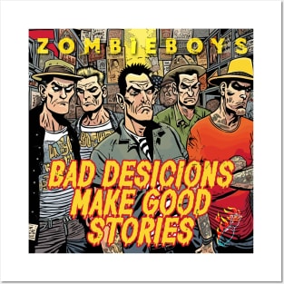 fake band t-shirt. zombie boys. Posters and Art